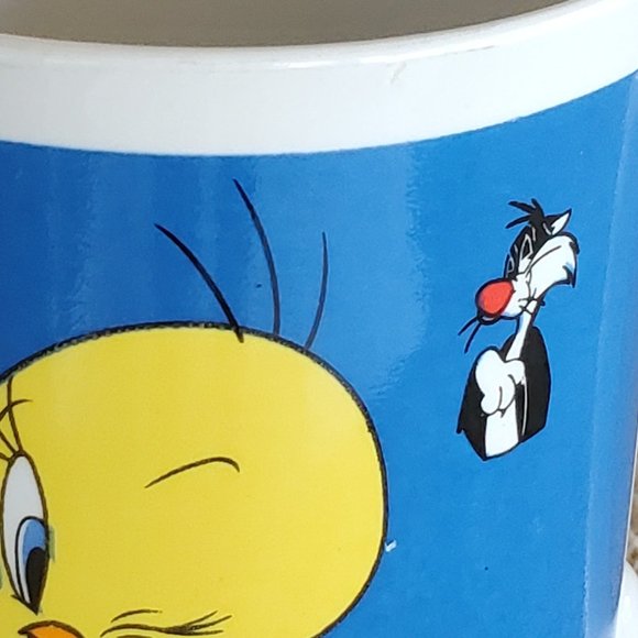 1998 Looney Tunes Tweety Bird and Sylvester Coffee Mug - Picture 8 of 9